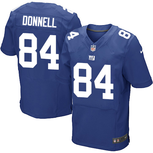 Men's Elite Larry Donnell Nike Jersey Royal Blue Home - #84 NFL New York Giants